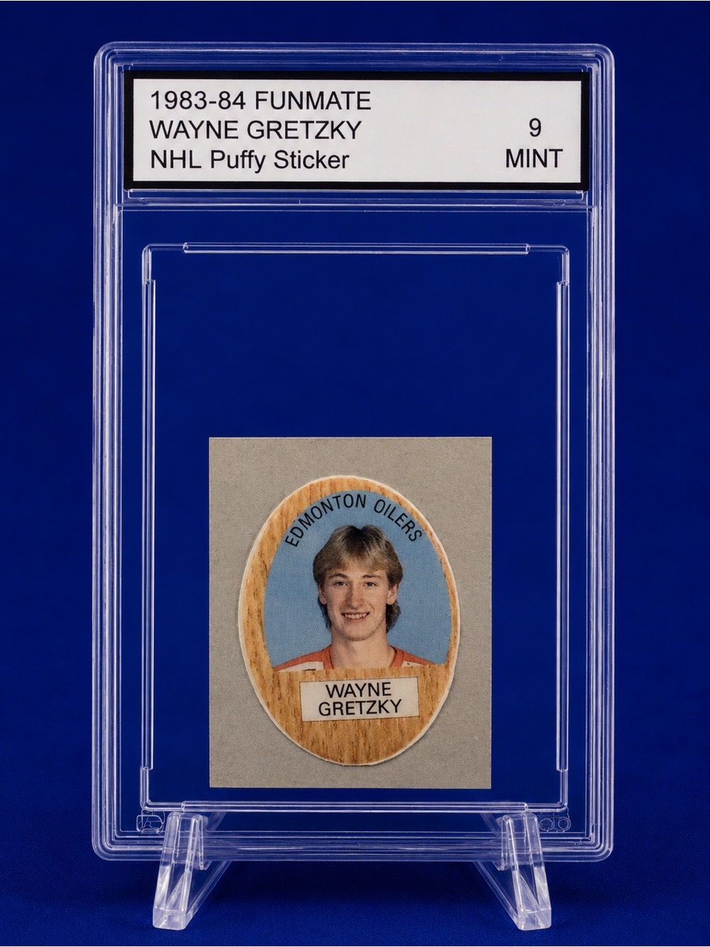 Vintage 1983 NHL Puffy Sticker - Wayne Gretzky Edmonton Oilers